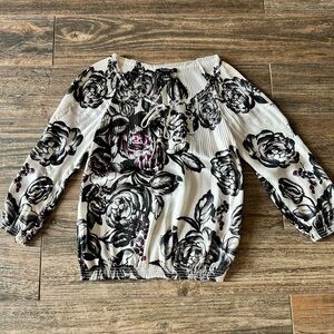 Silky White House Black Market Blouse